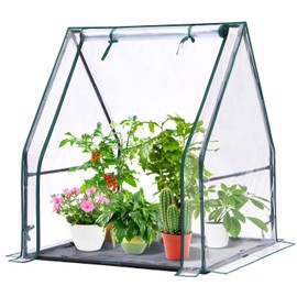 Mini Greenhouse for Indoor Outdoor: Ohuhu Portable Green House with Waterproof Pad for Small Plants Nursery Germination, 36"x36"x42" Light Duty Cover Tent Humidity Dome Seedling Accessory