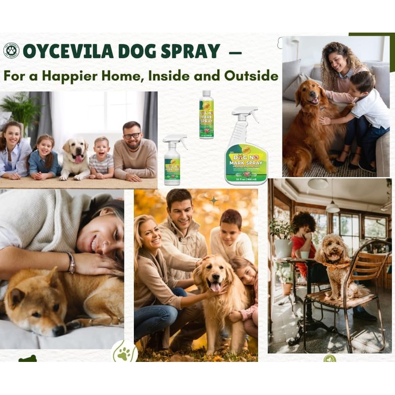Oycevila Dog Housebreaking and Boundary Training Spray, 16 Fl Oz