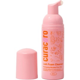 CURACORO- Limpiador para extensiones de pestañas Curacoro de 60 ml: champú para extensiones de pestañas, espuma para extensiones de pestañas
