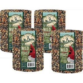 4-Pack of Mr. Bird Wild Bird Feast Birdseed Large Cylinder 4 lbs. 4 oz.