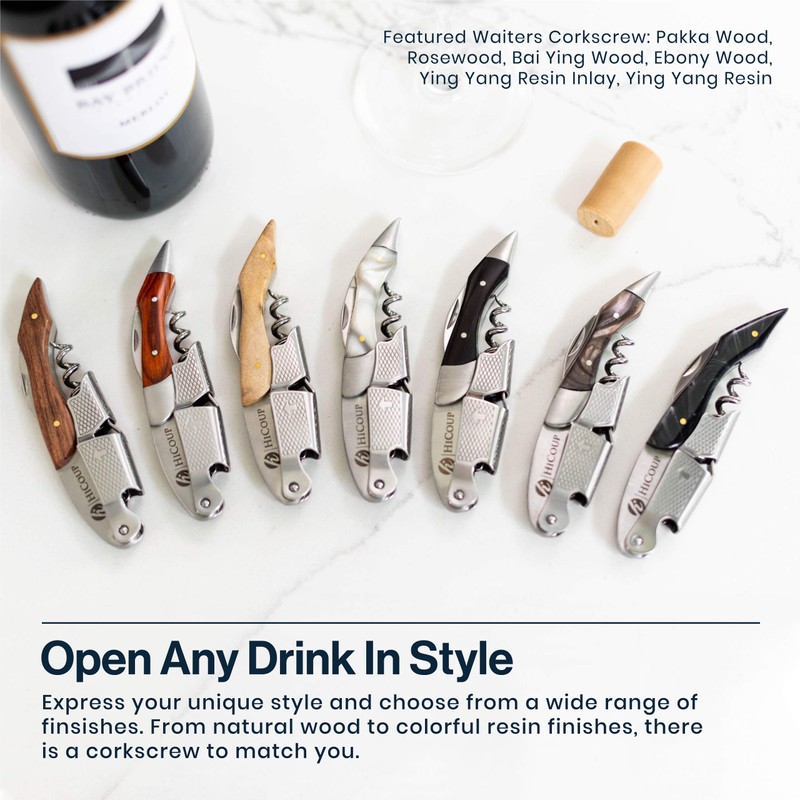 HiCoup Kitchenware Wine Opener - Professional Corkscrews for Wine Bottles