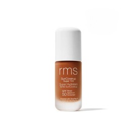RMS Beauty SunCoverup Super Tint Broad Spectrum SPF 50 Sunscreen - Skin Tint Non Nano Zinc Oxide Mineral Sunscreen, Glowy Tinted Moisturizer with SPF (Mahogany)