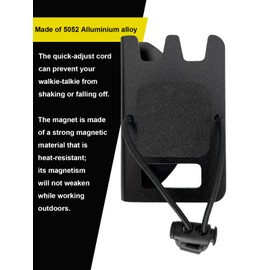 Dartbeast Magnetic Radio Holster, It can adhere Firmly to Iron and Nickel., Compatible with Most Radios.