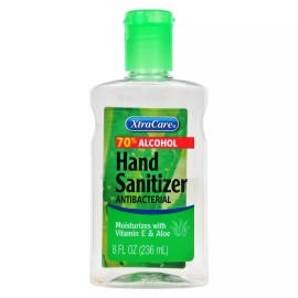XtraCare 1 Case XtraCare Instant Hand Sanitizer Gel - (24) 8oz - 70% Alcohol with Aloe