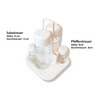 6-Piece Spice Rack Cruet Salt, Pepper, Vinegar Dispenser, Oil Dispenser