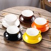 Coffeezone Latte Art Cappuccino Barista Cup and Saucer, New Bone