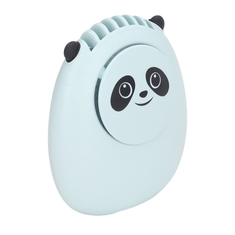 Portable Neck Fan Cute Bear 3 Speeds USB Rechargeable Quiet