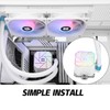 Thermalrlght Aqua Elite 240 White V3 Aio CPU Cooler, 240