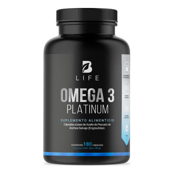 Omega 3 Platinum De 180 Cápsulas Con 1000 mg Por