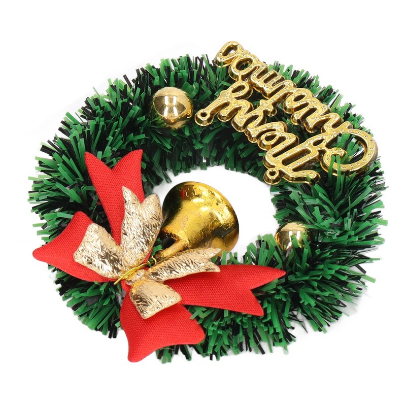 10PCS Dollhouse Christmas Wreaths Simulation Plastic Garland Model for 1/12
