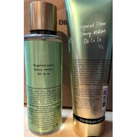 Victoria's Secret Set of  Victoria's Secret Pear Glace Body mist Perfume & Body Lotion  Full Size