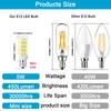 E12 LED Bulb 5W Equivalent to 40W C7 Replacement Bulbs
