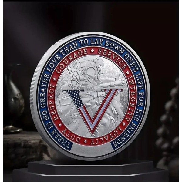 United States Veteran Challenge Coin in Capsule Thank You For