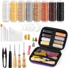 ZXIIXZ 54 Pcs Upholstery Repair Kit, Leather Sewing Kit Heavy