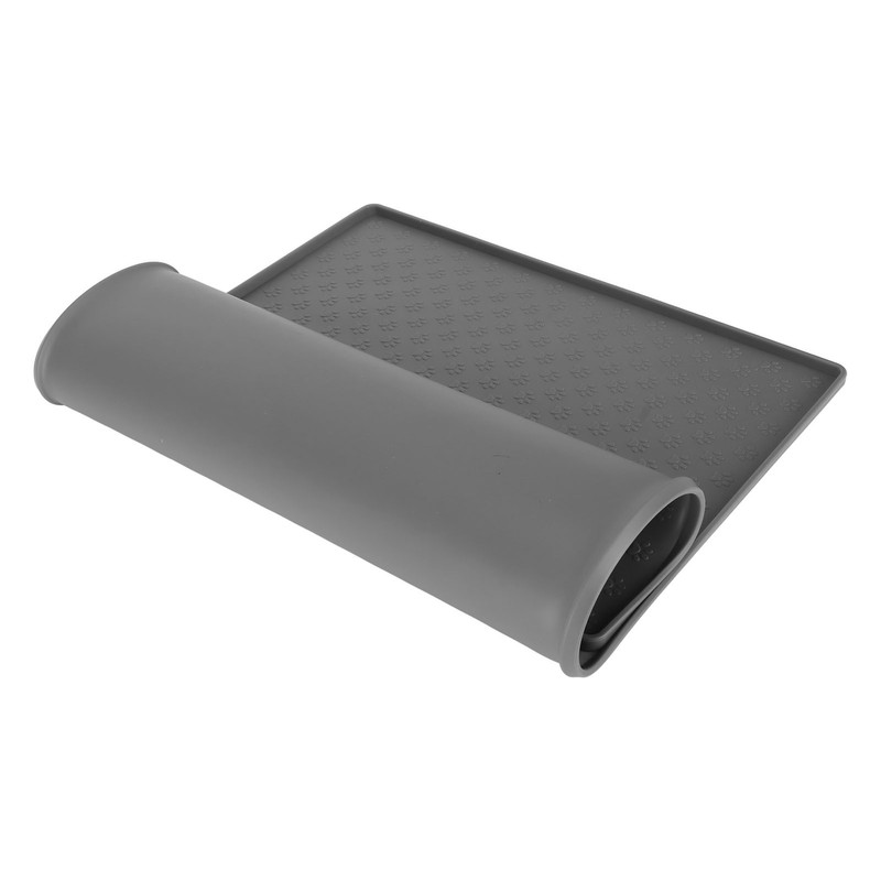 Pet Feeding Mat Silicone Waterproof Safe Raised Edge Slip Resistant
