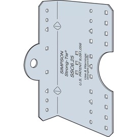 Simpson Strong-Tie SSC6.25-R30 SSC 6-1/4 in. 14-Gauge Galvanized Steel-Stud Clip (30-Qty)