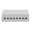 DIGITUS Desktop Modular Patch Panel Shielded 8 Port Light Grey