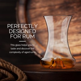 Final Touch Rum Tasting Glass 12.3oz / 350ml - Specialist Rum Tasting Glass, Rum Taster Glasses