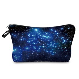 Livel lhood Starry Sky Cosmetic Bag for Women Cute Makeup Bag for Purse Travel Toiletry Zipper Pouch for Girls Gift for Sisters Star Makeup Bag for Her