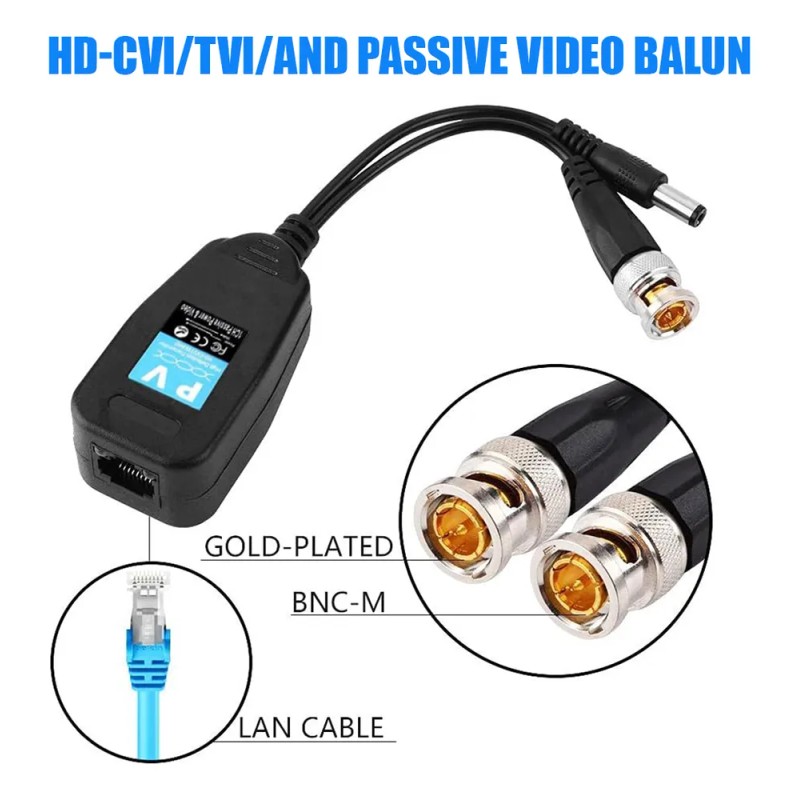 4 Pares De Conectores Bnc A Puertos De Cable De