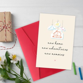 MOROLURU Funny New Home Card for Women Men, Housewarming Card Gifts for Friends, House Warming Gifts New Home