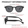 FEISEDY B2350 Women's Men's Sunglasses, Wellington Shape, Square, Retro, UV400,