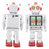 Metal Tin Robot Toy Retro Electric Rotating Figures Model Adult