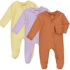 Aablexema Baby Organic Cotton Footed Pajamas Zip Up Preemie Newborn