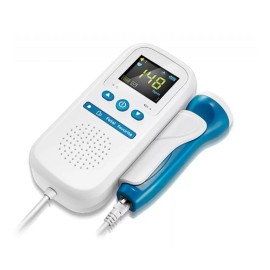 MedStar Doppler Fetal Choicemmed Con Pantalla Lcd A Color Color Blanco con azul