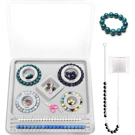 The Design Bracelet Bead Board with Clear Cover for Jewelry Bracelet Making Supplies