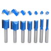 DingGreat 7 Pieces 8 mm Shank Groove Cutter, 6 mm