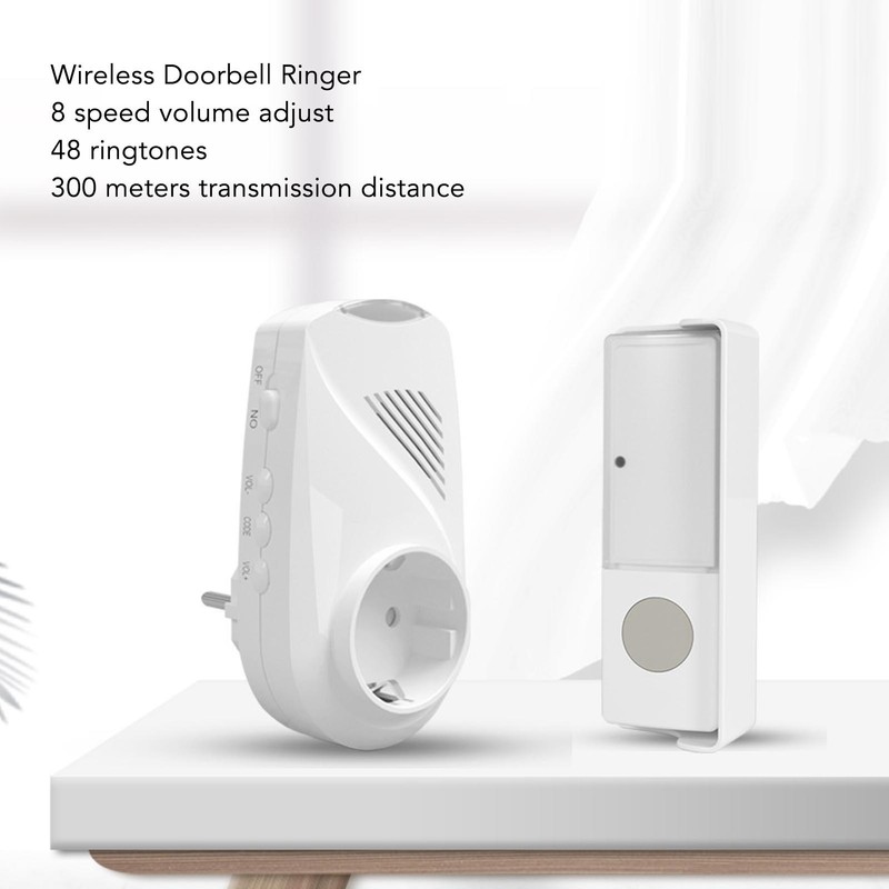 Wireless Doorbell High Volume Long Distance Transmission Waterproof Door Bell