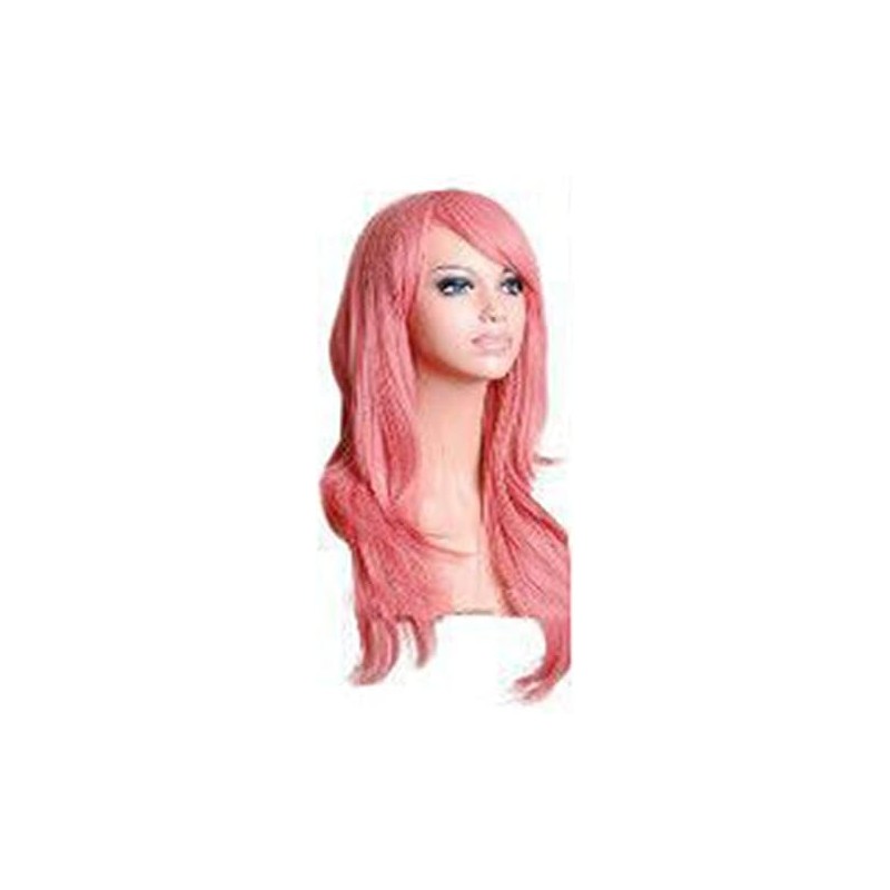 Peluca Larga y Rizada, Apariencia Elegante, Cabello Sintético Resistente a