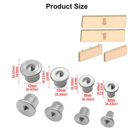 Centring Point, Wooden Dowel Centring Tips, 16-Piece Dowel Marker Set, Dowel Tips, Wooden Dowel Centring Tips, Dowel Set Dowel Fix Set, Dowel Aid Set, 6/8/10/12 mm for Woodwork Drilling Tools