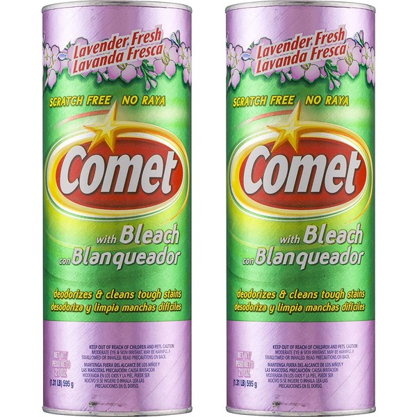 Comet Lavender Fresh with Bleach 21 Oz, 2 Ea by Comet