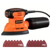 Dovaman 130W Detail Hand Sander Tool With 12Pcs Sandpapers For