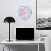 Decal Stickers of Heart Mandala (Hologram) (Set of 2) Premium