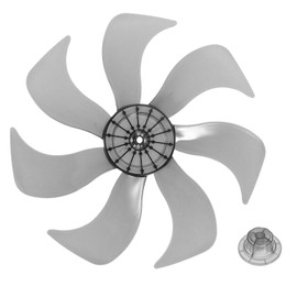 DOITOOL Universal Aluminum 7 Leaves Fan Blade 14 inch Replacement Fan Blades Electric Fan Leaves Standing Pedestal Fan Table Fanner General Accessories