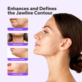 FairyFace Mascarilla Reafirmante V-Line(Paquete de 5) Mascarilla Lifting V-Line, Reductor de Papada, Parche de Hidrogel Lifting para La Barbilla con Colágeno Y Aloe, Mascarillas Reafirmantes para Dar