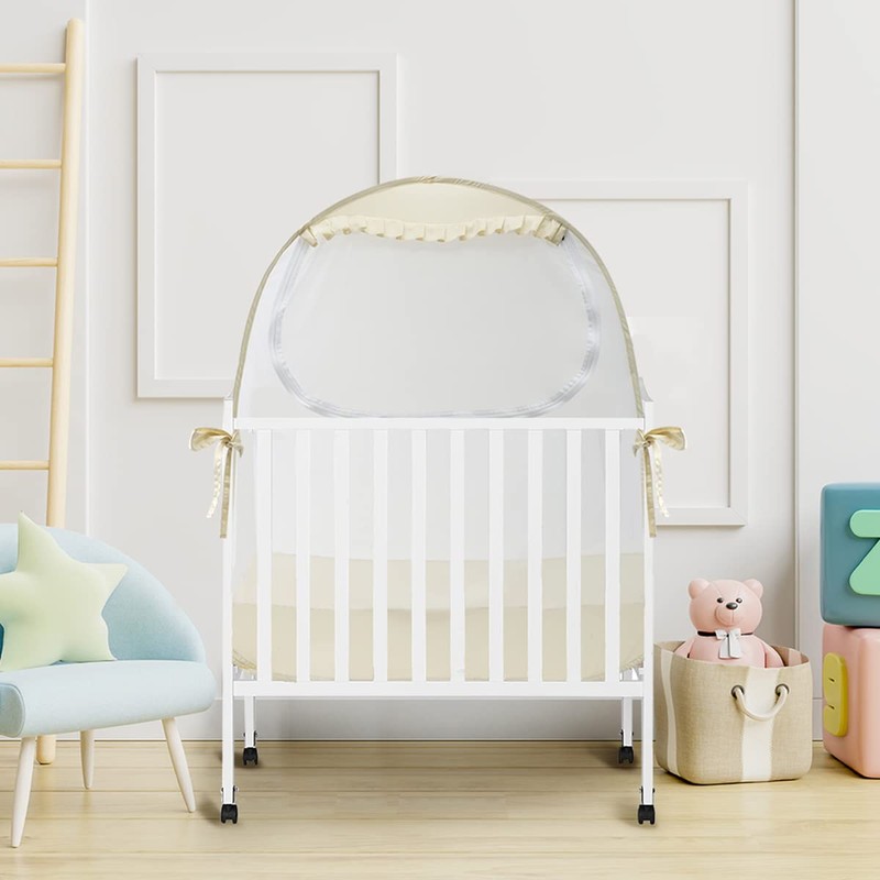 L RUNNZER Pop Up Pack N Play Tent, Baby Net