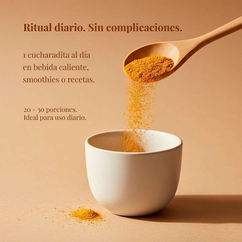 Cúrcuma en Polvo con Pimienta Negra 100 g NATURA ROOTS