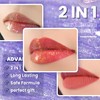 CHARMACY Multichrome Double Head Non-Stick Lip Gloss, Metallic Colourful Lip
