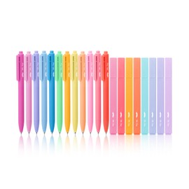 Mr. Pen- Aesthetic Highlighters and Gel Pens, 20 Pack, Assorted Colors Bible Highlighters No Bleed, Colorful Ink Gel Pens, Cute Highlighter Pens, No Bleed Highlighters for Bibles, Aesthetic Gel Pens