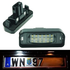 Do. LED B07 LED License Plate Light Suitable for Mercedes S Class W220 Saloon by The Number Plate Lighting Number Plate Lamp License Plate Light Xenon Optics with E-Mark