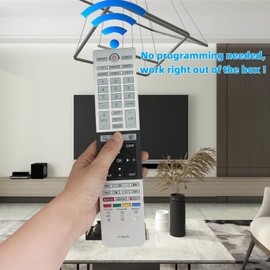 Replacement Remote Control CT-90428 Compatible for 32L4300U 39L4300U 50L4300U 50L7300U 58L7300U 65L7300UM 65L7300U Toshiba LED LCD TV