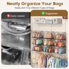 Sonyabecca Purse Organizer for Closet,2-Pack Adjustable&Stackable Purse Storage Organizer Dividers