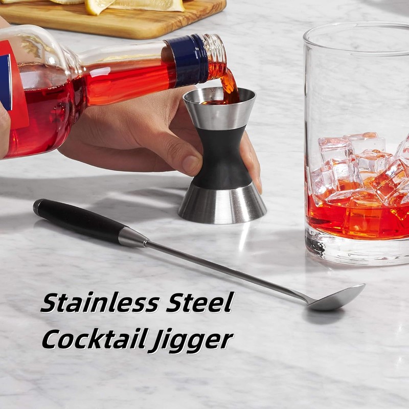 Drink Jigger, Stainless Steel Cocktail Jigger Scale Measuring for Bar
