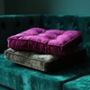 vctops Soft Velvet Chair Pads with Ties Comfy Solid Seat
