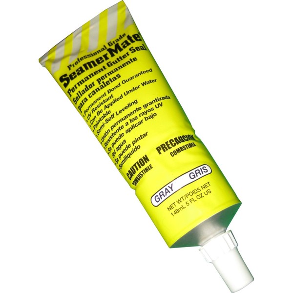 SeamerMate Gutter Sealant 5 OZ Squeeze Tube Gray-Gutter Sealant