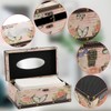 TOLIDA PU+ Wood Rectangular Tissue Box Cover - Retro Household